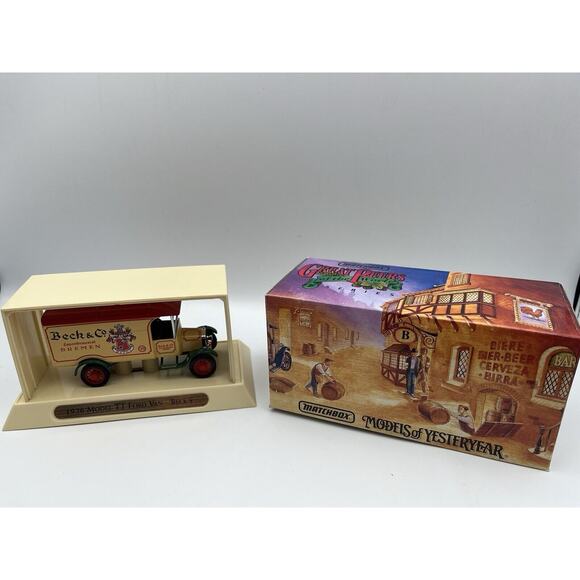 Vintage Matchbox YGB02 1926 Model TT Ford Van 'Beck's' Boxed - Picture 1 of 6